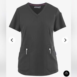 Women's Gray Scrub Top